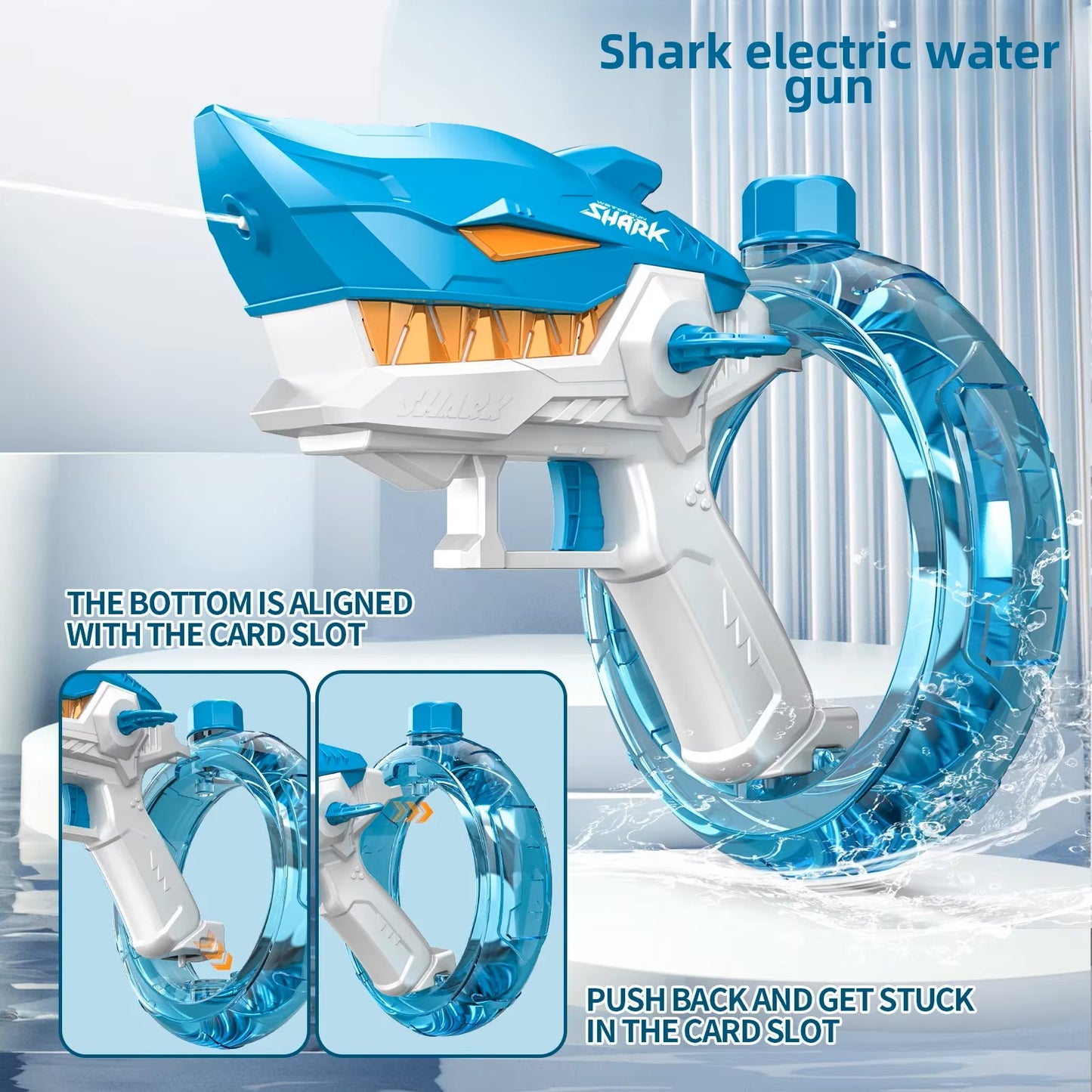 Pistola De Agua Shark Juguete Para Diversión Acuática